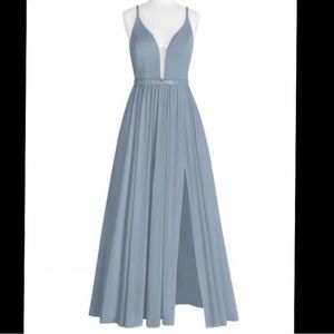 Azazie Dusty Blue Dress
